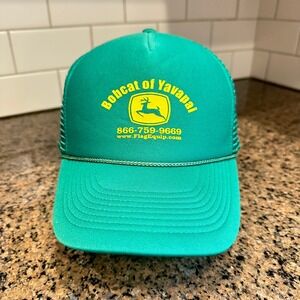 Bobcat of Yavapai John Deere Logo OTTO Trucker Hat Snapback Adjustable Green